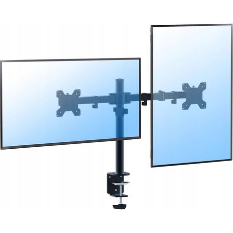 Soporte para monitor de 14" a 27", para escritorio, hasta 2x8 kg, VESA, ajustable (1/5)