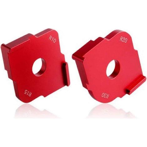 2 gabarits d'angle en alliage d'aluminium R10 R15 R20 R30 - Outils de menuiserie ronds (1/5)