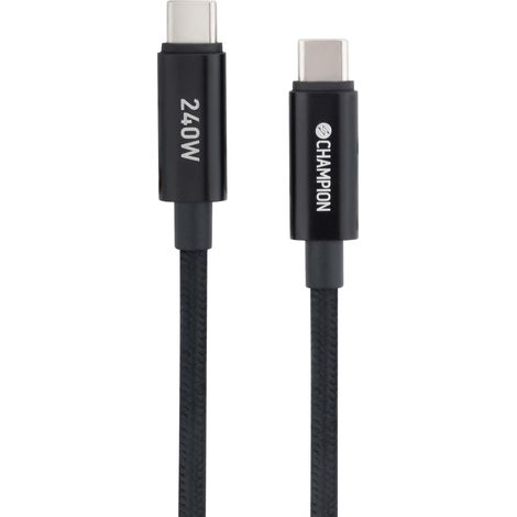 USB-C Cable 240W, 2m, Black (1/2)