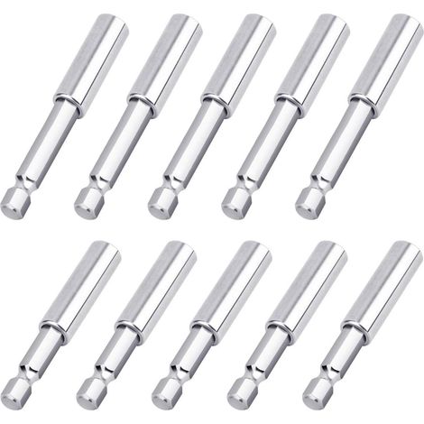Porte-embouts magnétique pour 10 pièces, compatible avec les tournevis et les perceuses électriques (1/4)