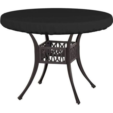 Couvercle et couvercle de table rond complet, anti - UV et résistant aux intempéries couverture de table de patio, couverture de table extérieure pour meubles de patio extérieur et table basse (76 10 (1/3)