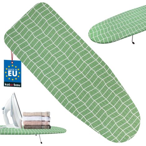 KOTARBAU® Table à Repasser - Planche à Repasser 75 x 27 cm - Table à Repasser de Voyage - Carreaux Verts (1/4)