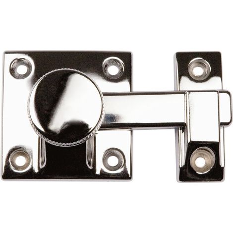 Vachette – Targette à fléau chromé 53,5 mm – Pêne de 42 mm – Pour bois dur et teck – Installation facile pour portes intérieures