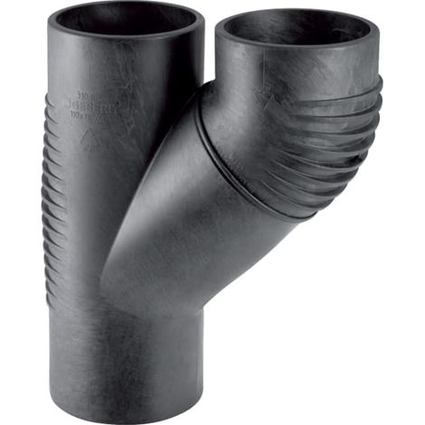 Geberit Silent db20 Parallelabzweig 308081141 DN 90/90, 45Grad (1/5)