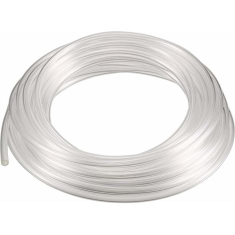 Tube polyuréthane 4x2,5mm blanc clair 6m - tuyau pneumatique flexible pour air comprimé, conduit transparent haute résistance (1/3)