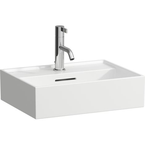 LAUFEN Kartell lavabo sobre encimera, 3 agujeros para grifo, con