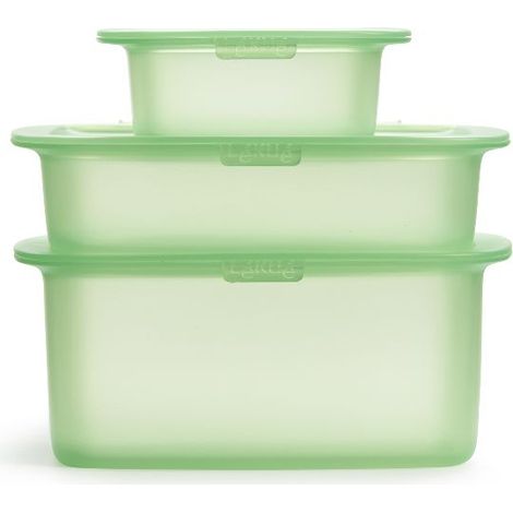 Set di 3 Barattoli in Silicone - Riutilizza e Riduci - Lekue