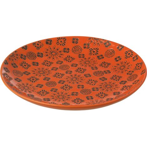 Coupelle Déco en Porcelaine "Billy" 37cm Orange (1/2)