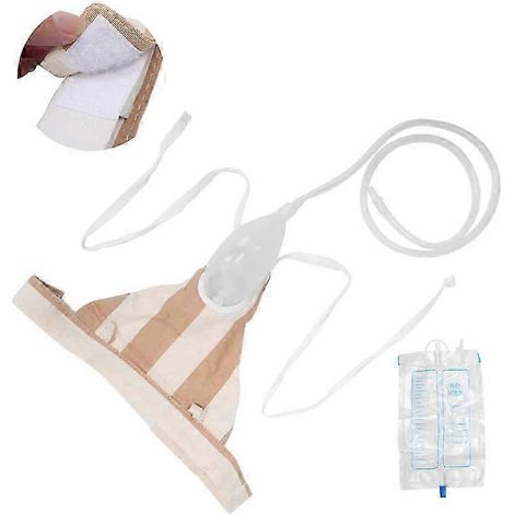 Collecteur d'urine ajustable en silicone pour hommes âgés ou handicapés, poche de recueil d'urine portable (1/5)