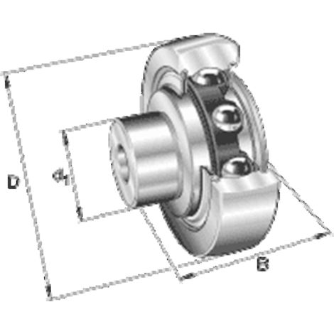INA Zapfenlaufrolle ZL5201 DRS Innen-Ø 14 mm Außen-Ø 35 mmBreite33,2 mm (1/2)
