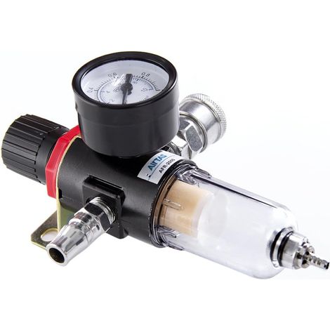 Filtre Régulateur Air Comprimé 1/4 BSP - Contrôle Pression Et Humidité - Pour Atelier Industriel - 1 Pièce (1/5)