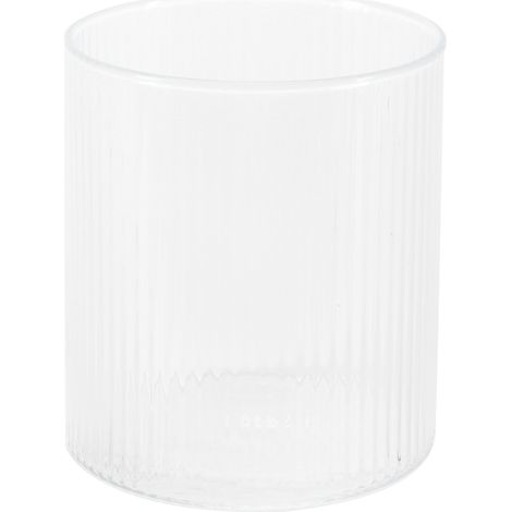 Verre à whisky 300ml à rayures verticales pour bar, cocktail et bière, idéal pour fêtes et maison.
