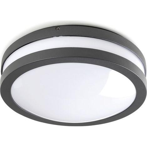 Aplique de pared KIRA E27 23 W IP54 Antracita (1/2)
