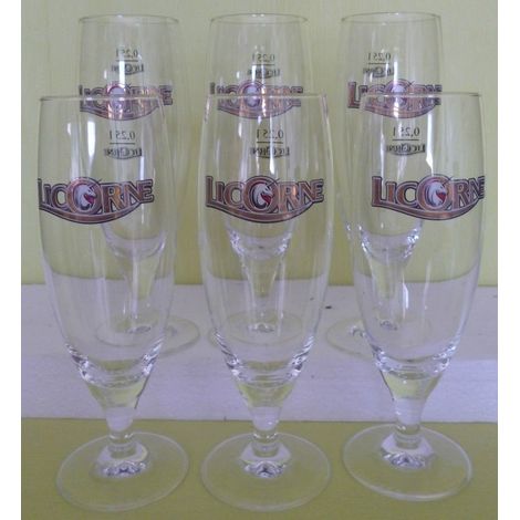Lot de 6 verres Licorne Prestige - 25 cl - Verres à bière bistrot