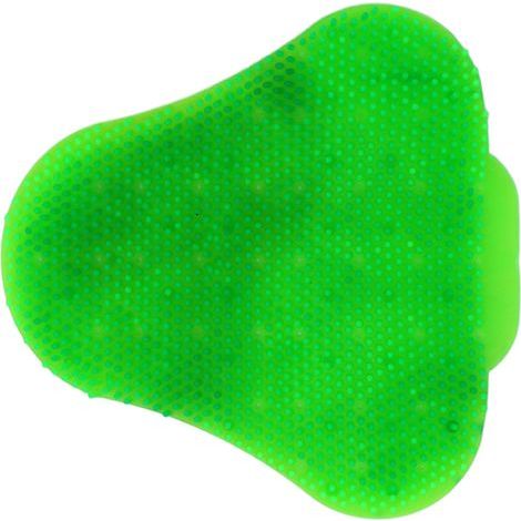 Tapis d'urinoir anti-éclaboussures triangulaire parfumé et désodorisant pour toilettes hommes, vert (1/5)