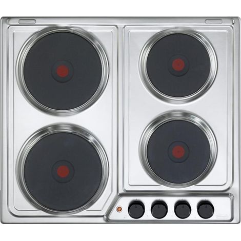 Table de cuisson encastrable en acier inoxydable De'Longhi FFI 46 ER 60 cm Plaque hermétique 4 brûleurs