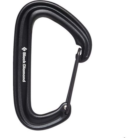 Mousqueton - Wiregate - Forgé À Chaud - Surface Corde Élargie - Pour Escalade Spéléologie Canyoning Alpinisme - 1 Pièce