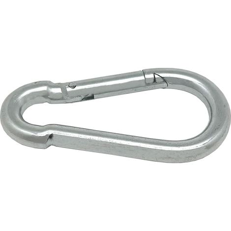 Moschettone dei pompieri senza sicurezza, Msq01, acciaio zincato, 8 x 80 mm