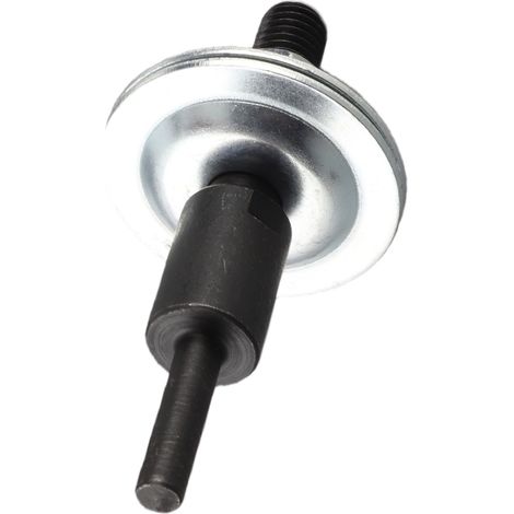 Adaptateur mandrin perceuse en acier inox et acier carbone avec tige raccord meule 6mm queue ronde kit transformation perçage meulage 1 adaptateur 1 écrou 2 rondelles (1/5)