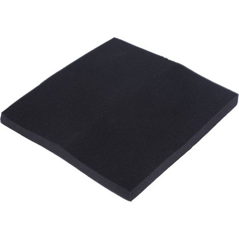 Mousse filtrante biochimique pour aquarium 50x50x4 cm noire en éponge réutilisable (1/2)