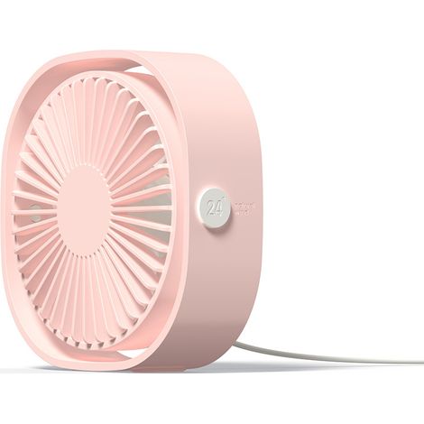 Ventilateur bureau USB cube, 3 vitesses portable silencieux, mini ventilateur compact maison bureau voyage été (1/5)
