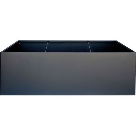 Herstera Garden Metall Pflanzkübel Cube Anthrazit 150x100x50 cm (1/5)