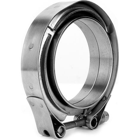 Kit de 2 brides de serrage en acier inoxydable pour tuyau d'échappement turbo de 2,75 pouces (1/5)