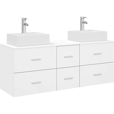 Bathroom Cabinet Set 3 pcs White 49.5 x 41 x 62.5 cm vidaXL (1/5)
