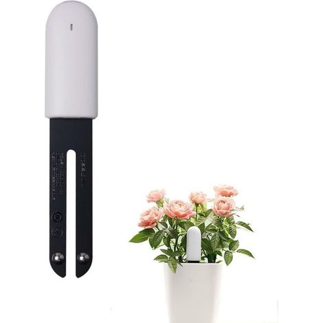 SABIR Soil Tester, Intelligent Xiaomi Plant Monitor Bluetooth 4 en 1 Testeur Sol pour Nutrition des Plantes / Capteur D'humidité du Sol / Température / Lumière (Plantes Moniteur) (1/5)