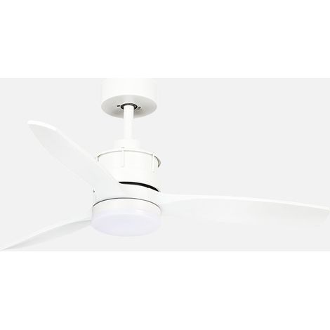 Ventilador Dc Barrax 18w Blanco 3aspas 6vel 106d Luz Opcional 2250lm 3000-4500-6500k Remoto+memoria+temporizador (1/2)