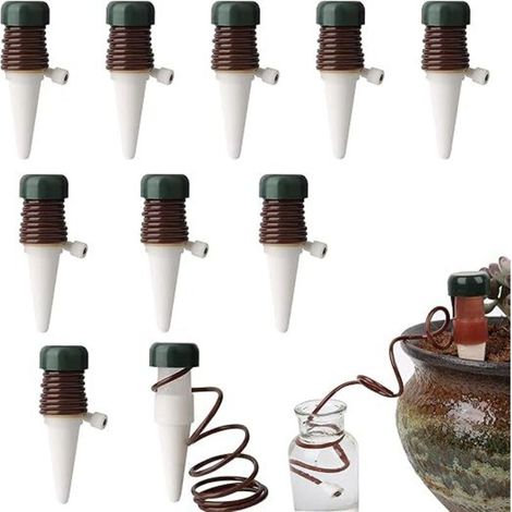 10 Pcs Irrigation Goutte à Goutte Kit,Arrosager Plantespour Jardin,Arrosage Plantes Automatique, Le Jardin Plantes Système D’Irrigation, pour Jardin intérieur et extérieur (1/5)
