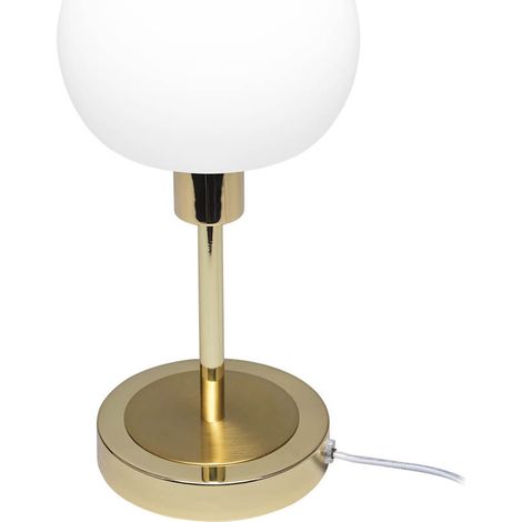 Italux Cave   Lampe de table globe dorée 3000K blanc chaud