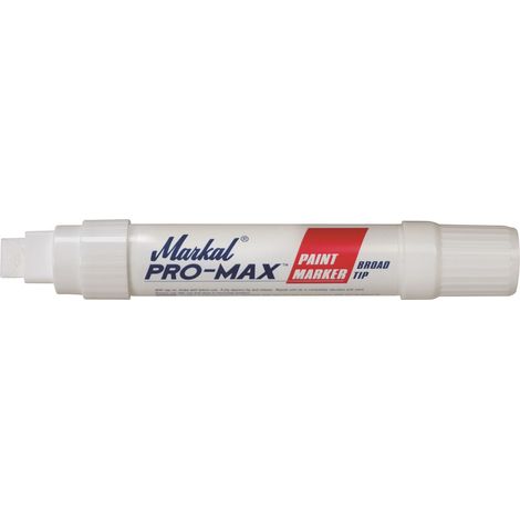 MARKAL - Feutre à peinture liquide permanent blanc pointe extra large - 11662 - Ce produit de marque MARKAL est neuf.