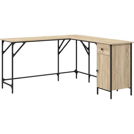 Maison Exclusive - Schreibtisch Sonoma-Eiche 141x141x75 cm Holzwe