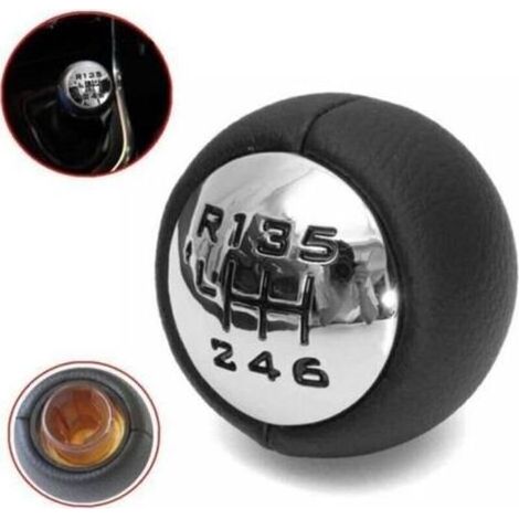 NEUFU 6-Vitesse Pommeau Levier Vitesse Pour Peugeot 307 308 3008 407 5008 807 Citroen C3 C4 C8 (1/4)