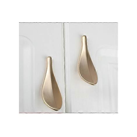 Lochabstand 32 mm, Küchenschrankgriff, Schrankgriff, Türknöpfe, goldener Schrankknopf, 2 Stück, Renovierung von Küchenschranktüren und Schubladen