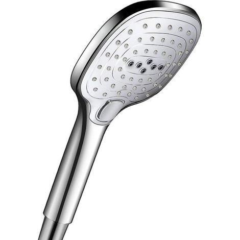 Soffione doccia portatile a 3 funzioni con massaggio, finitura cromata, alta pressione, facile installazione, per un'esperienza spa.