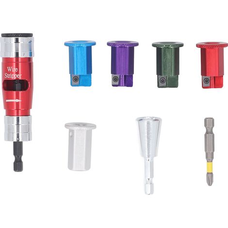 Pince à dénuder électrique avec torsadeuse, kit d'outils de dénudage de câbles pour électricien, fils rigides 6 8 10 12 14 AWG (1/5)