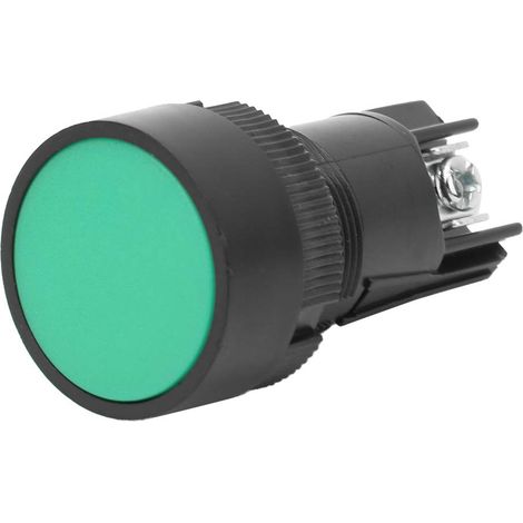 Interrupteur à Bouton-poussoir en Métal Autobloquant avec 10 Pièces Vert XB2-EH135 pour Utilisation du Système de Contrôle électrique, évalué 660 V 10 A, pour Machines Industrielles (Vert (1/5)