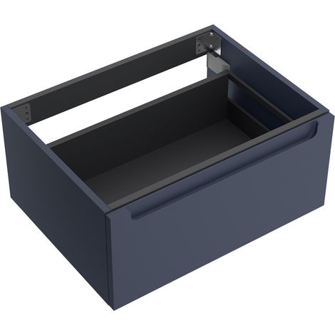 Salgar Waschtischunterschrank MONTERREY 800 1 Metallschublade mit Softeinzug NIGHT BLUE 797 x 270 x 450 mm (1/3)