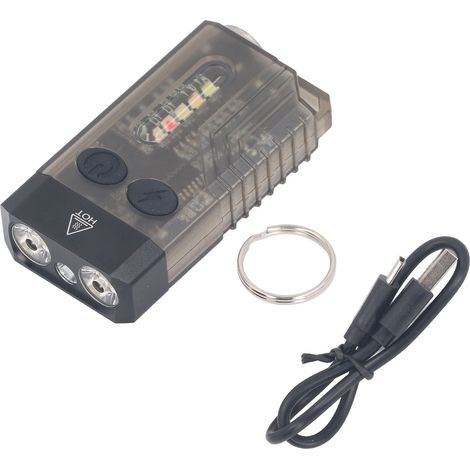 Lampe de poche LED avec lumière UV, Buzzer 80db, aspiration magnétique 1000LM, Rechargeable, Portable, étanche IPX4, lampe de travail