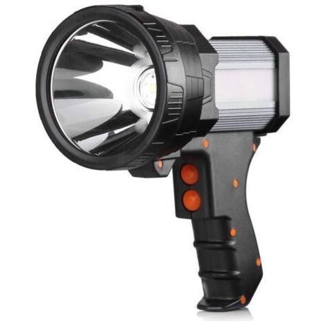 Projecteur LED pour camping - Noir - Projecteur de recherche avec trépied pliable pour le camping (1/5)