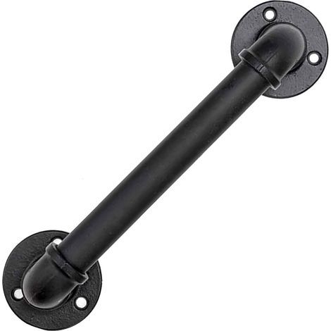 handrail,30cm black stair handrail,stair railing,Industrial Wind Iron Pipe Retro Guard Rail Staircase Railing,for stairs,walls,loft,hallway (1/5)