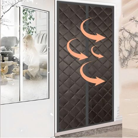 Rideau Thermique Magnétique Pour Portes, Isolant d'hivers 180 x 220cm (1/5)
