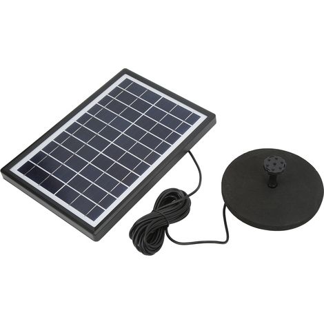 Pompe fontaine solaire micro split ABS avec surveillance niveau d'eau, fontaine jardin DC8V, énergie solaire autonome. (1/5)