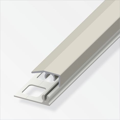 alfer Abschluss-Profil 1 m, 19.5 x 7 mm Aluminium eloxiert titan Profil