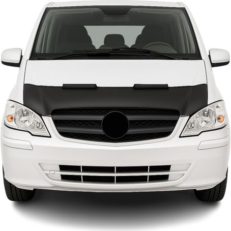 Protège Capot pour Mercedes Vito W639 2003 à 2014, Bra de Capot Protection, Noir