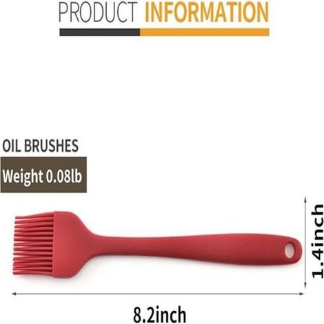 Kit Barbecue - Brosse Silicone - Pince Alimentaire - Ciseaux Acier Inoxydable 304 - Pour Cuisine Extérieure Et Intérieure - Lot De 3 Pièces (1/5)