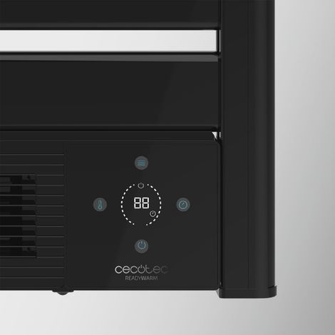 Cecotec – Sèche-serviettes électrique 2000 W – Chauffage céramique 1500 W – Écran LED – Télécommande – Minuterie 24h – Protection IPX1 — vue 2
