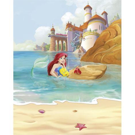 Komar Wandtapete - Disney Ariel Daydream - 250 x 200 cm - Vlies - für Kinderzimmer (1/3)